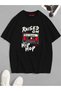 qubo Unisex Oversized Printed Cotton Crew Neck Short Sleeve T-shirt