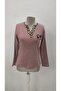 Women's Long Sleeve V-Neck Camisole Blouse - 5