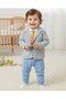 Baby Boy Striped Jacket, Tie 3 Piece 100% Cotton Stretchy Suit