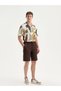 Vizyon New Season Standard Fit 100% Linen Men's Shorts