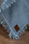 100% Cotton 4-Layer Muslin Baby Blanket Dark Blue 100X120Cm - 5