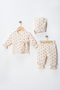 Organic Cotton Muslin 3-Piece Baby Set Double Layer Muslin Newborn Set – 100% Cotton Heart