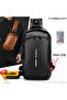 PU Leather Crossbody Chest Bag with USB Charging Port, Bobo Messenger Bag For Men, Travel - 5