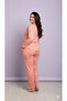 Long Sleeve Seasonal Printed Plus Size Women's Pajama Set - 2