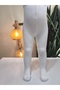 Baby Girl Children's Pantyhose Cotton Anti-Sweat Vibrant Colors Self-Textured White Single - 4