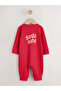 100% Organic Cotton Red Christmas Jumpsuit Alyay6875 - 4