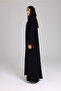 Basic Layered Circle Cut Open Abaya - 2