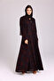 Modern Blotch Prints Maxi Purple Abaya