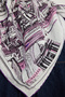 City of Echoes - Purple - Vierra Patterned Viscose Scarf - 90X90 cm - 4