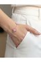 Stainless Steel Trendy Pink Clover Bracelet Stainless Steel Trendy Pink Clover Bracelet - 4