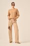 Women's Comfortable Cut Hair Knit Sweater Biscuit 20882 - 5