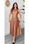 Hakim Collar Zippered Faux Leather Dress - 3