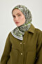 City of Echoes - Green - Vierra Patterned Viscose Scarf - 90X90 cm