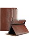 Cover for iPad Mini 7th 8.3" Leather Stand Folio Case - Brown