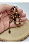 Tiger's Eye Stone 33-Piece Special Design Prayer Beads 8mm (1917) - 2