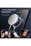 Magnetic Case for iPhone 11 (6.1-inch) MagSafe Compatible, Translucent Matte Back (Black) - 3
