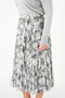 Plus Size Pleated Midi Skirt - 5