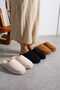 Women's Fur-Lined Stylish Stone-Embroidered Warm-Lined House Slippers Bohça Dowry Slippers Stc1177 - 4