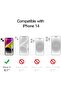 حافظة ZTECH مقاومة للصدمات لهاتف Apple iPhone 14 مقاس 6.1 بوصة (شفافة) - 2