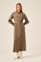 Women's Belt Detailed Dress Khaki 31213 - 5