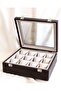 12 Watch Box, Faux Leather Covered, Custom Made, Handmade - 3