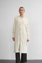 Women's Knitwear Gold Buttoned Midi Length Hijab Cardigan - 3
