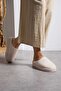 Women's Fur-Lined Stylish Stone-Embroidered Warm-Lined House Slippers Bohça Dowry Slippers Stc1177 - 2