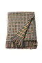FLIKBRUNÖRT Throw, check pattern, 130 x 170 cm