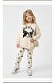 Girls' Bow Top and Bottom 2-Piece Tracksuit Set Breathable Cotton Fabric for Ages 2-5