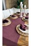Pearl Velvet Textured Seamless Plum Napkin 6 Pcs - 3