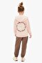 Girl's Tracksuit Set Powder-Brown 19501 - 2