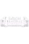 Glass Ashtray L(15CM) XW(15CM) XH(4CM) transparent - 2