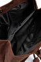 Suede Magnet Closure Diaz Handle Bag Brown - 5
