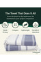 Turkish Beach Towel Set of 2, 39x71 inches Oversized Lightweight 100% Cotton Hammam Towel - 4