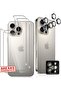 واقي خلفي رقيق من الجيلاتين وواقي عدسة من الياقوت لهاتف iPhone 16 Pro - مضاد للخدوش