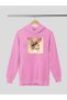 Ariana Grande Printed Cotton Long Sleeve Ribbed 3-Ply Hooded Sweatshirt
