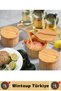 Durable Kitchen Magnetic Lid Hygienic Very Stylish Natural Wooden Spoon Seasoning Bowl Spoon Set 4 Pieces - 5