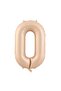 Sand Beige Color Number Foil Balloon 76 cm - 0
