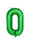 İstoç Green Color Number Foil Balloon 76 cm - 0