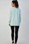 White Lace Ribbon Patterned Women's Oversize Sweatshirt - 3