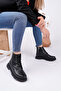 Lyk-1001 Lace-Up Flat Leather Boots - 4