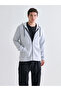 Özmarka New Season Hooded Long Sleeve Men's Zippered Sweatshirt