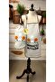 Punch Embroidered Kitchen Apron & Punch Embroidered Bag Holder & Kitchen Set - 6