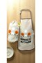 Punch Embroidered Kitchen Apron & Punch Embroidered Bag Holder & Kitchen Set - 7