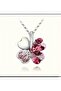 Yiwu Lucky Clover Alloy Necklace, Elegant Collarbone Chain with Zircon Stone - 3