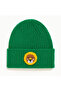 Green Children and Teenagers Beret Lion Punch Pattern Luxury Wool Hat Christmas - 2
