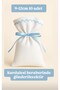 10 Pcs 9×12 cm Blue Embroidered Raw Cloth Bag Multi-Purpose Cloth Bag
