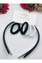 Women_Child Satin Black and White Hair Crown and Hair Clip Set of 6 - 4