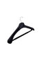 5 Pcs Household 44 cm Black Plastic Coat Hanger Suit Hanger Clothes Hanger - 3