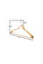 5 Pcs Household Solid Wood 48 cm Coat Hanger Suit Hanger Clothes Hanger - 3